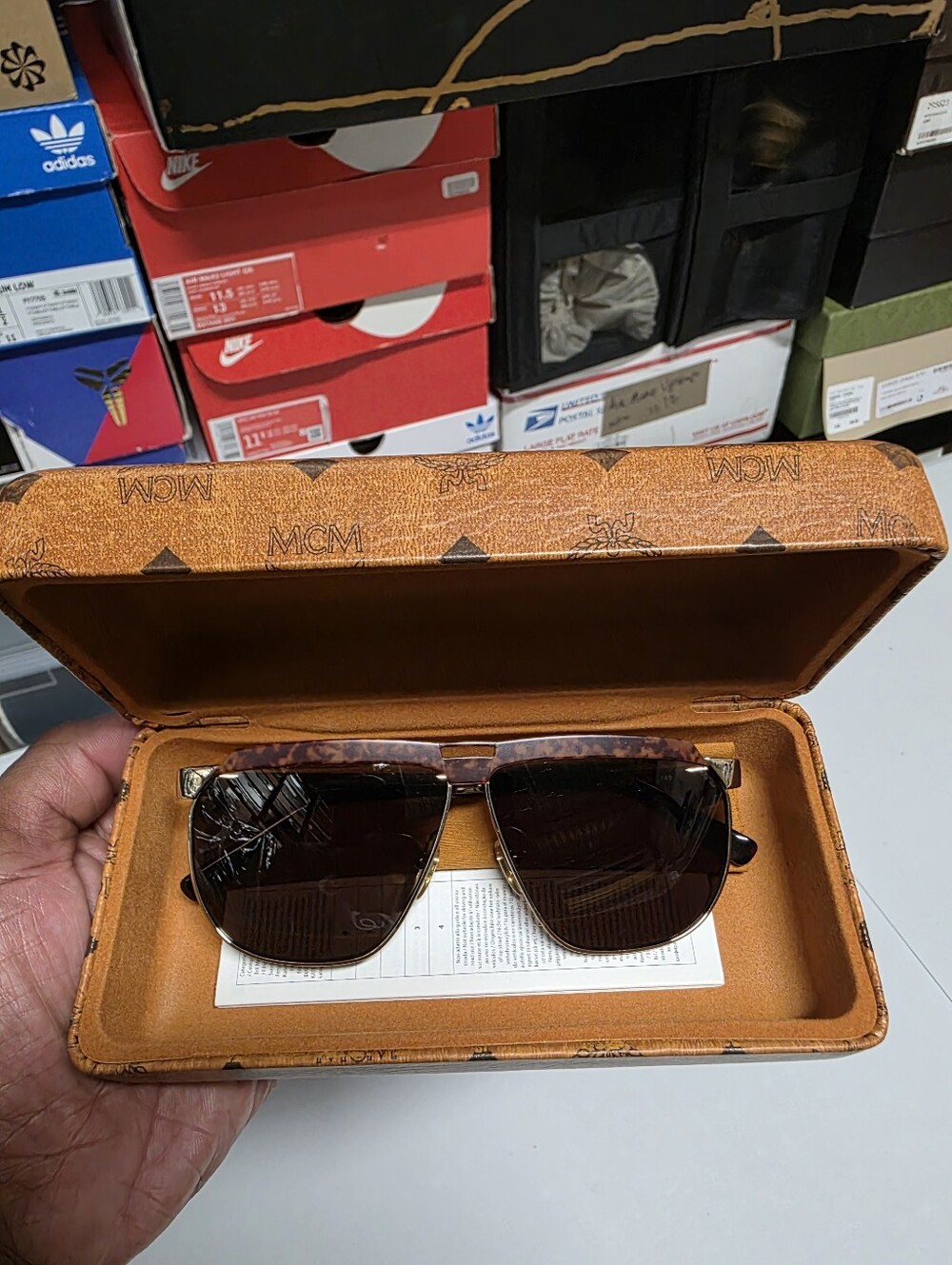 MCM Men's Fashion Pilot Sunglasses